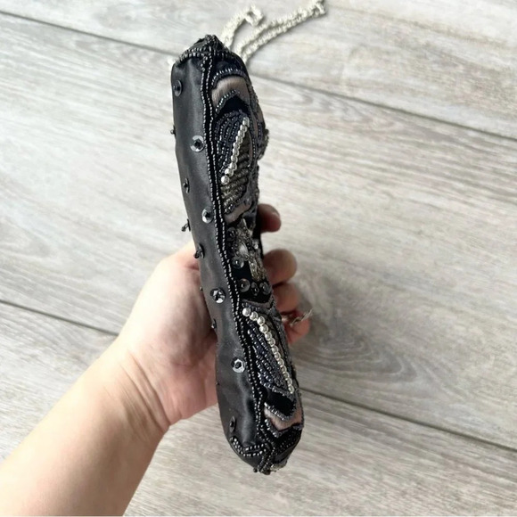 Handmade Beaded Evening Chain Strap Clutch Crossbody  Bag - Picture 6 of 14